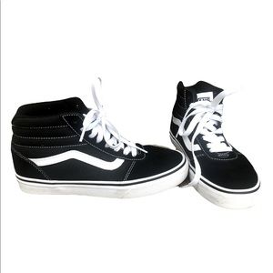 Vans off the Wall Black Hightop Sneakers